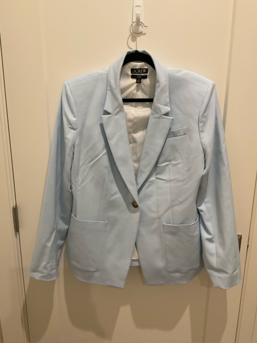 J.Crew Helena Light Blue Tailored Single-Button Blazer